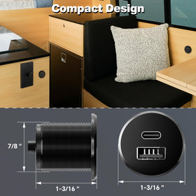 acegoo size comparison with ruler showing compact dimensions benefit: fits tight spaces