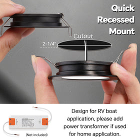 acegoo puck next to ruler illustrating compact 2.75 inch diameter for tight spaces