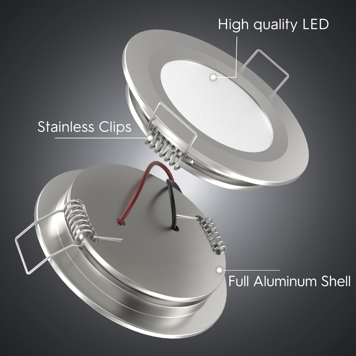 acegoo spring clip mounting demonstrates vibration-proof secure installation