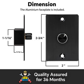 acegoo dimmer wiring backside view highlighting simple three-wire hookup