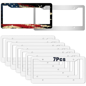 AceSubli front view of blank frame showing printable white coating and fit