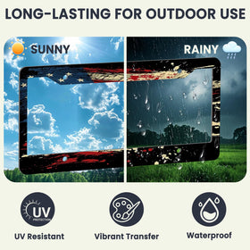 AceSubli installed on a car front plate demonstrating outdoor use