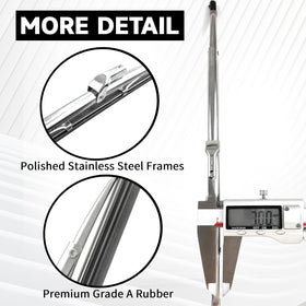 AceSupever blade mounted on bayonet wiper arm showing easy installation