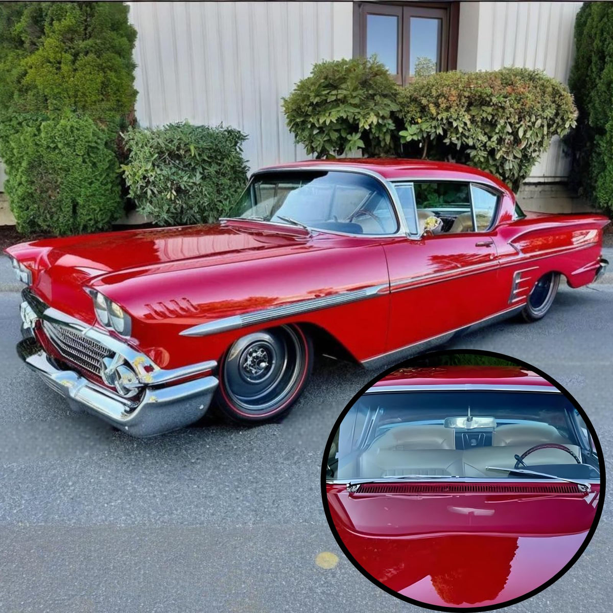 AceSupever classic car with blades installed showing period-correct look