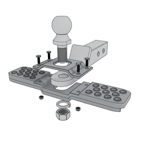 Acheterry hitch step installed in 2-inch receiver on a truck for safer access