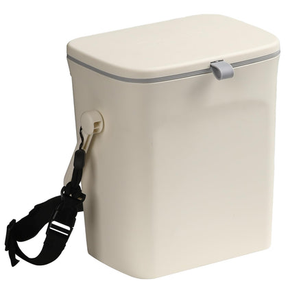ACIOOCO front view hanging trash can shows tidy interior and leakproof design