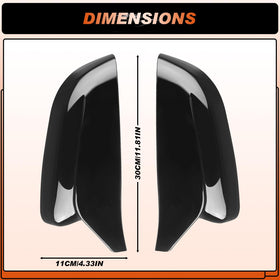 ACLONG mirror covers on BMW in driveway enhancing exterior styling