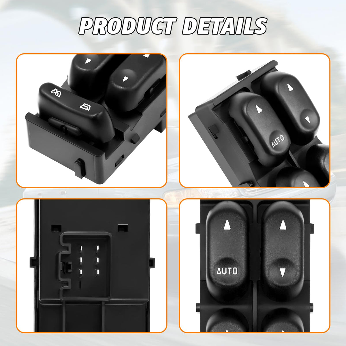 ACmango switch next to ruler showing compact size for accurate fitment
