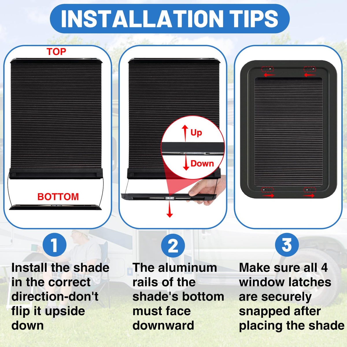 Acostop shade partially raised demonstrating adjustable light control