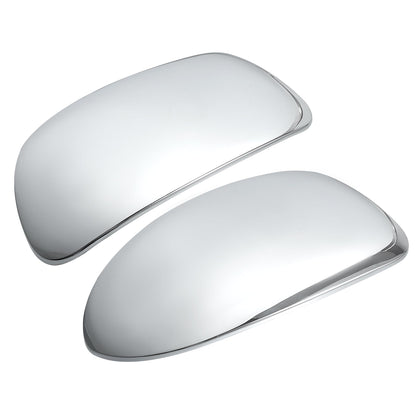 ACROPIX front view of mirror cover pair showing fit and chrome style for easy upgrade