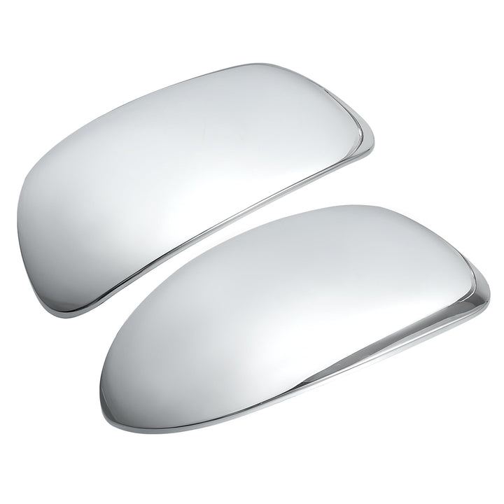 ACROPIX front view of mirror cover pair showing fit and chrome style for easy upgrade