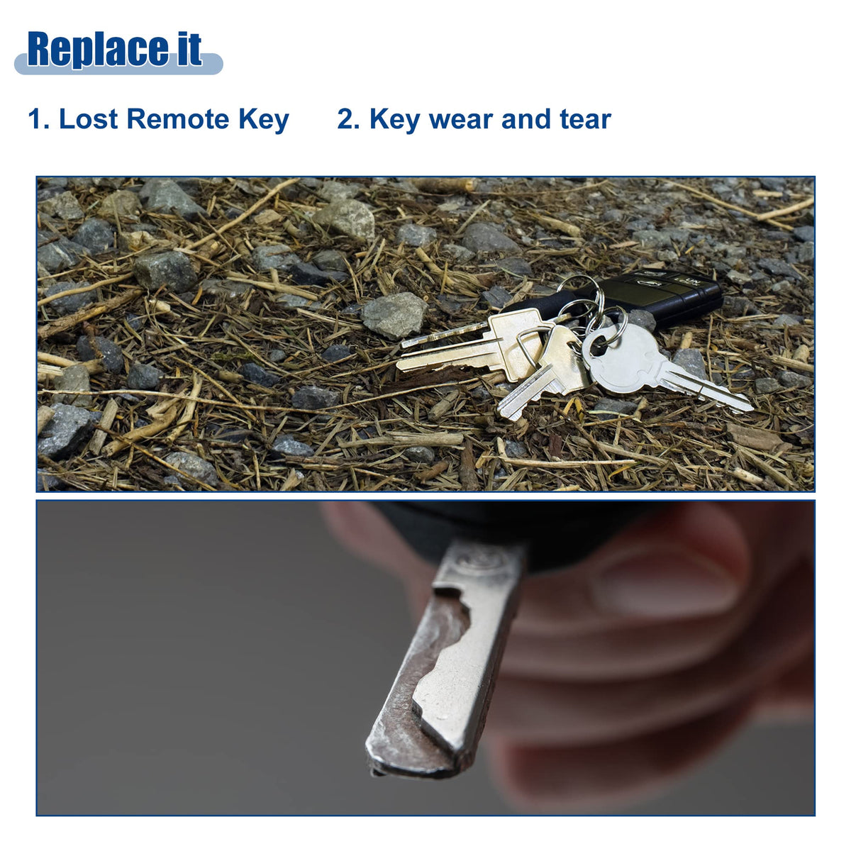 ACROPIX key fob with metal key blade ready for cutting by locksmith benefit