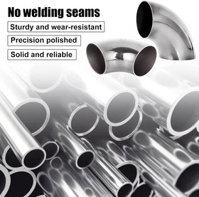 Acrux7 elbow installed in vehicle exhaust demonstrating smooth flow