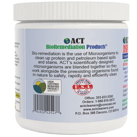 ACT powder texture close-up showing absorbent granules