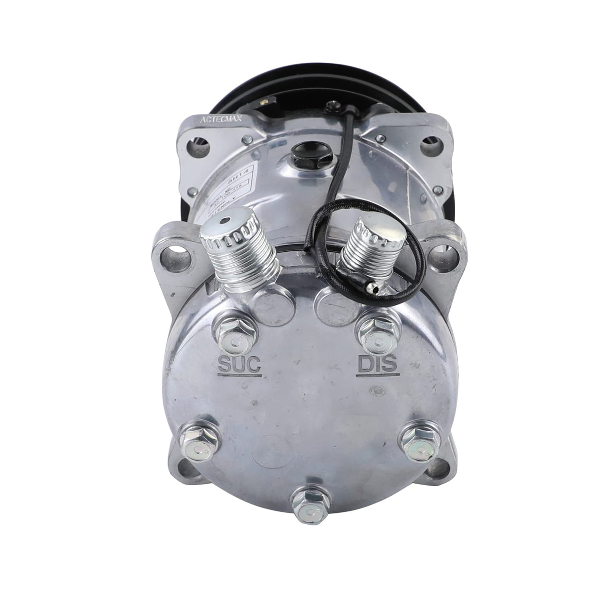 ACTECMAX suction and discharge port threads visible for accurate fitting and leak prevention