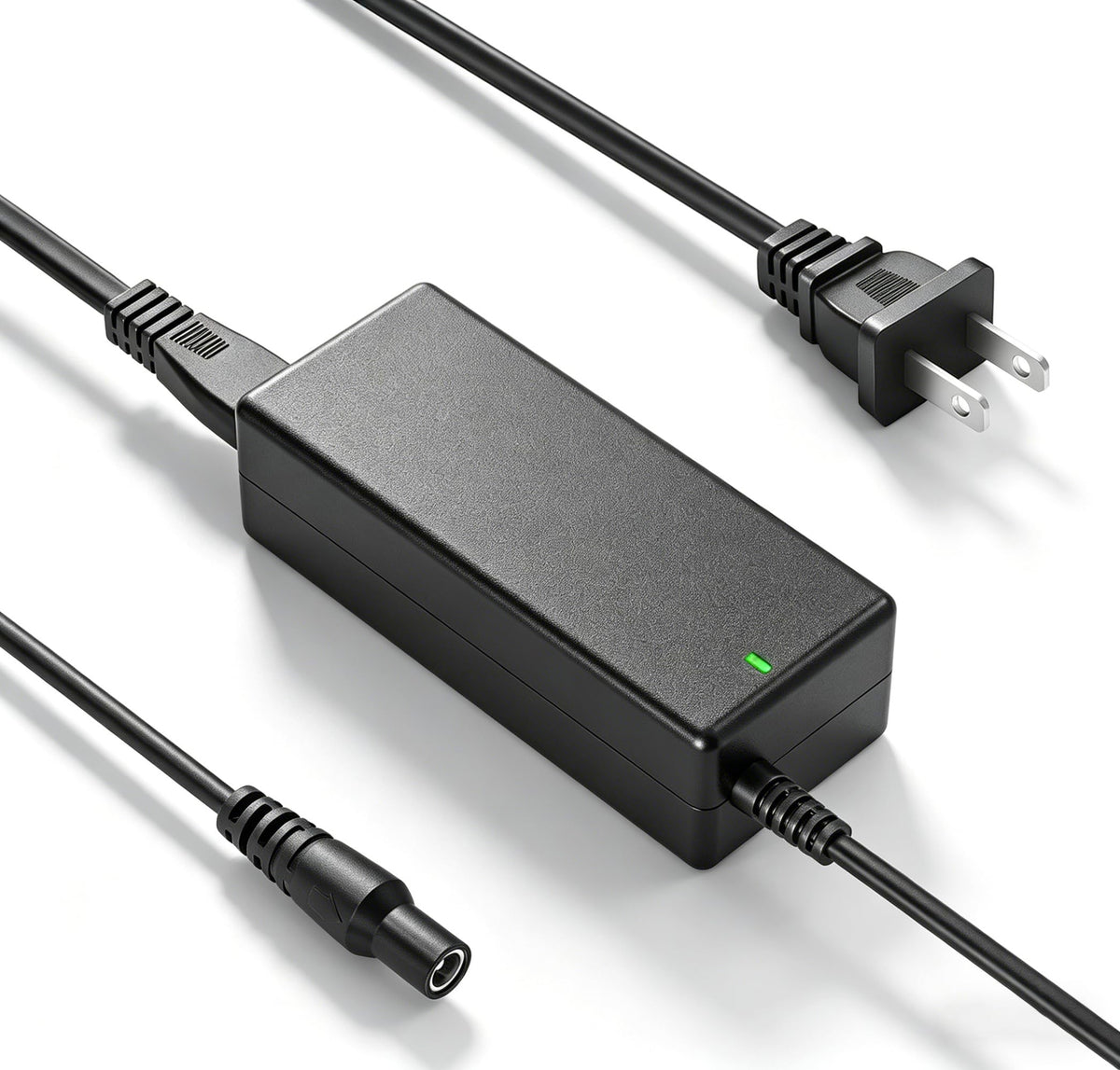 ActZone 14V charger front view showing compact design and fast recharging benefit
