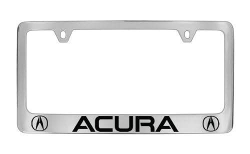 Acura detail of matching chrome screw caps showing protected hardware benefit