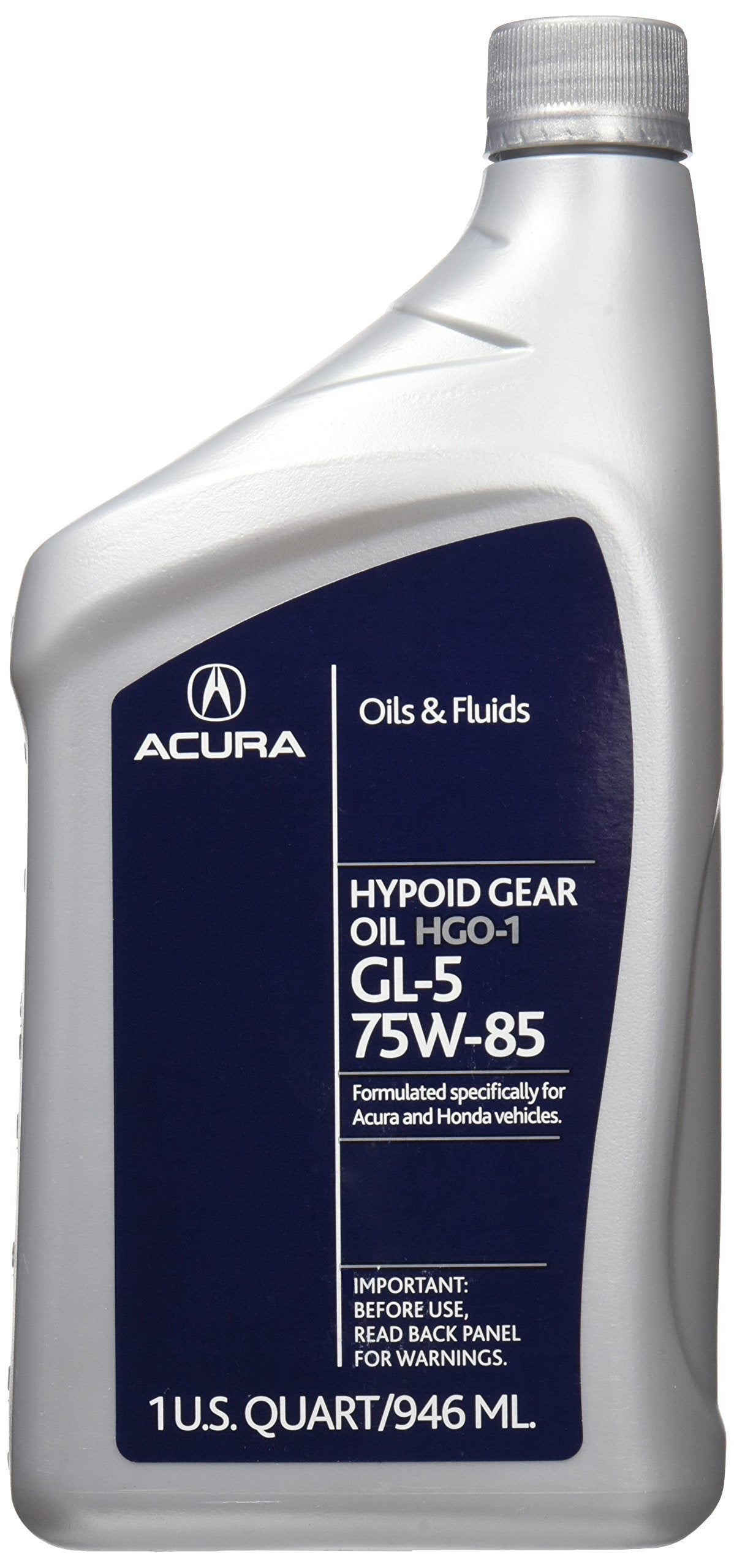 Acura HGO-1 front bottle showing label and part number for correct OEM choice