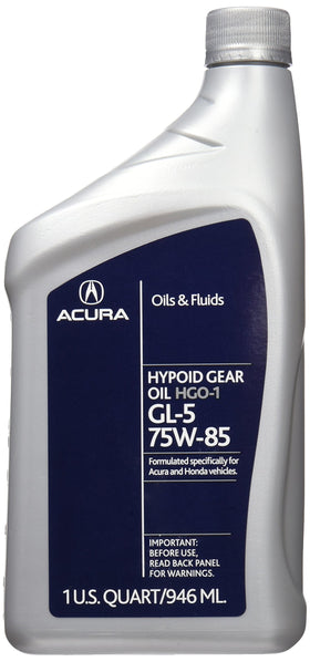 Acura HGO-1 front bottle showing label and part number for correct OEM choice