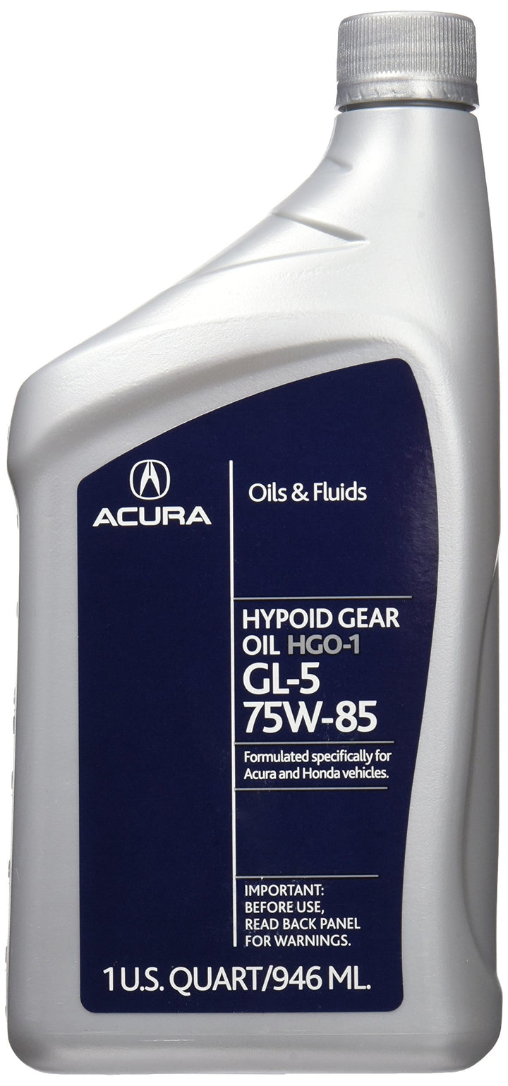 Acura HGO-1 front bottle showing label and part number for correct OEM choice