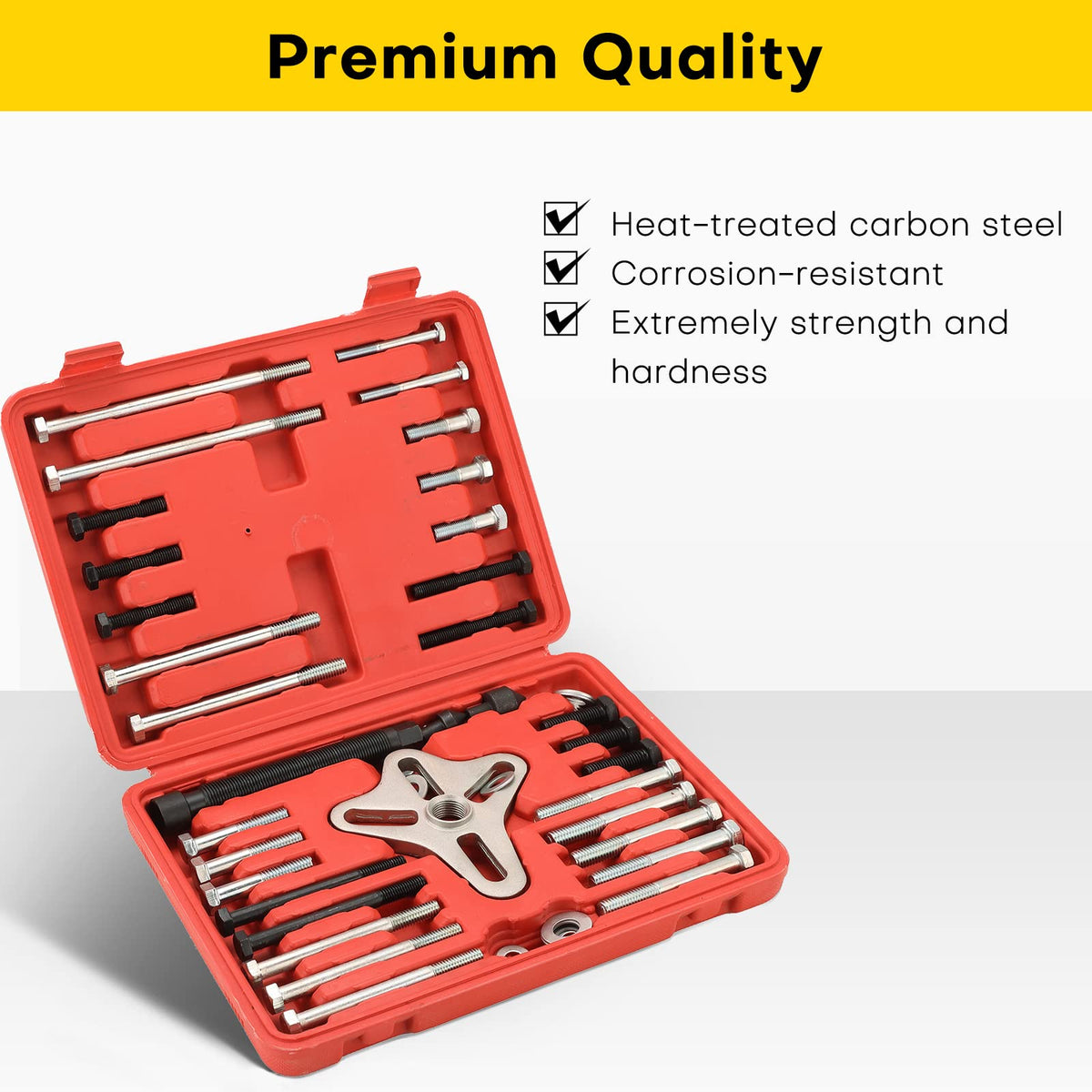 Acymner bolts and washers layout showing variety for fitment flexibility