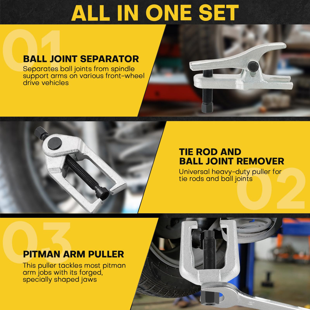Acymner forcing bolt close-up highlighting black-oxide finish and corrosion resistance