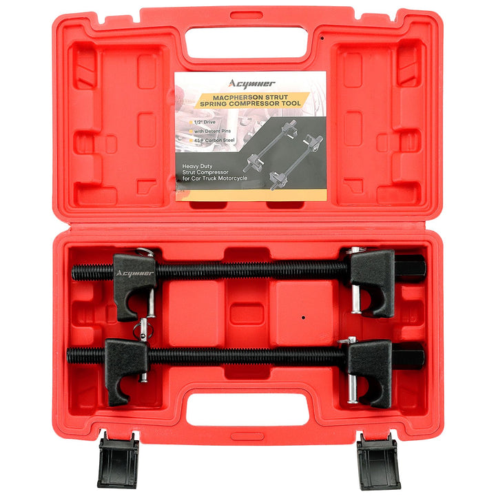 Acymner front packaging showing kit contents and durable construction benefit