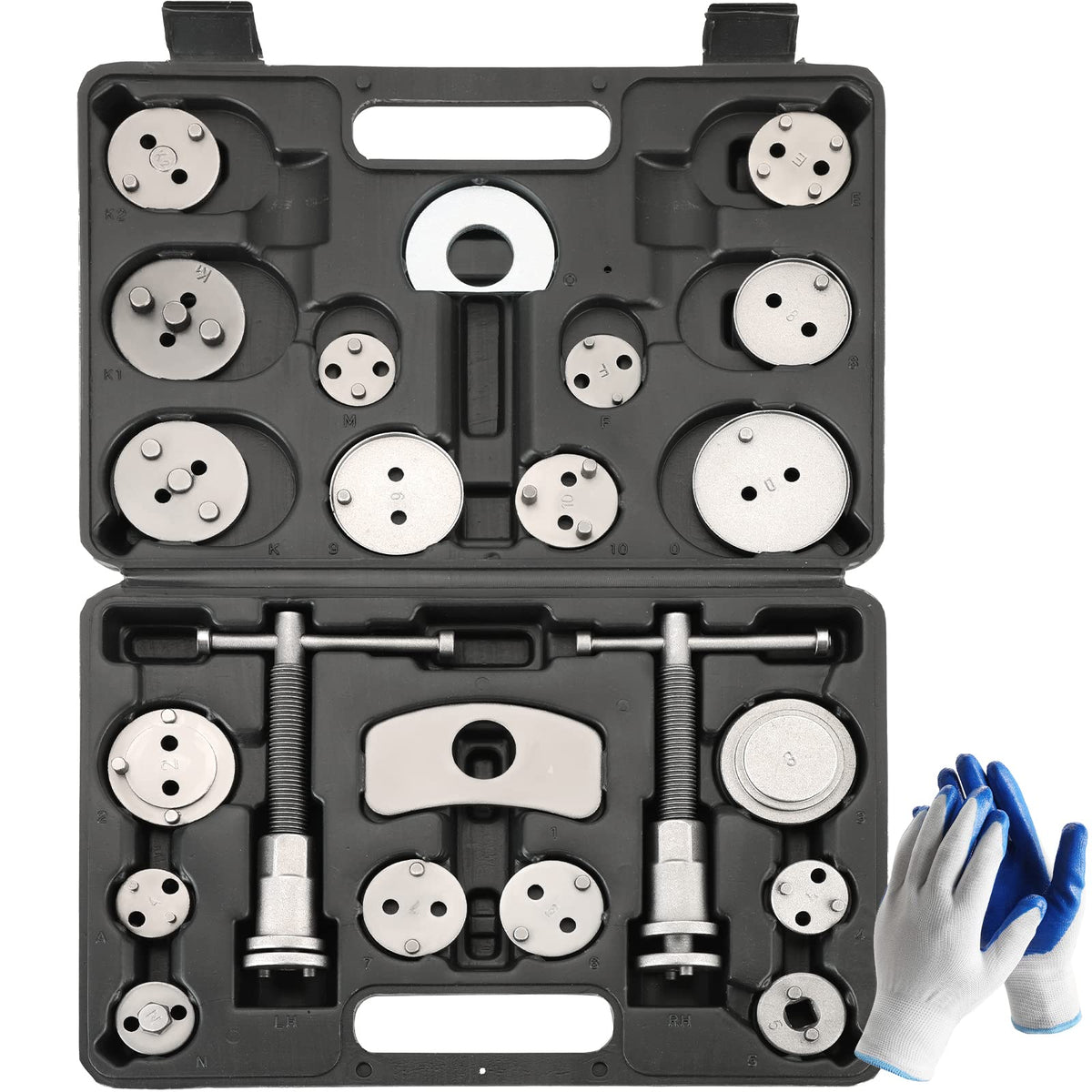 Acymner front view of open case showing organized tools and quick access