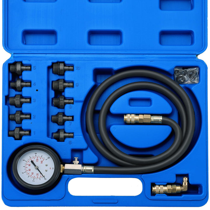 Acymner gauge front view showing clear dual-scale dial and durable cover for accurate readings