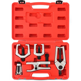 Acymner kit front view showing red carry case and tools for organized storage and portability
