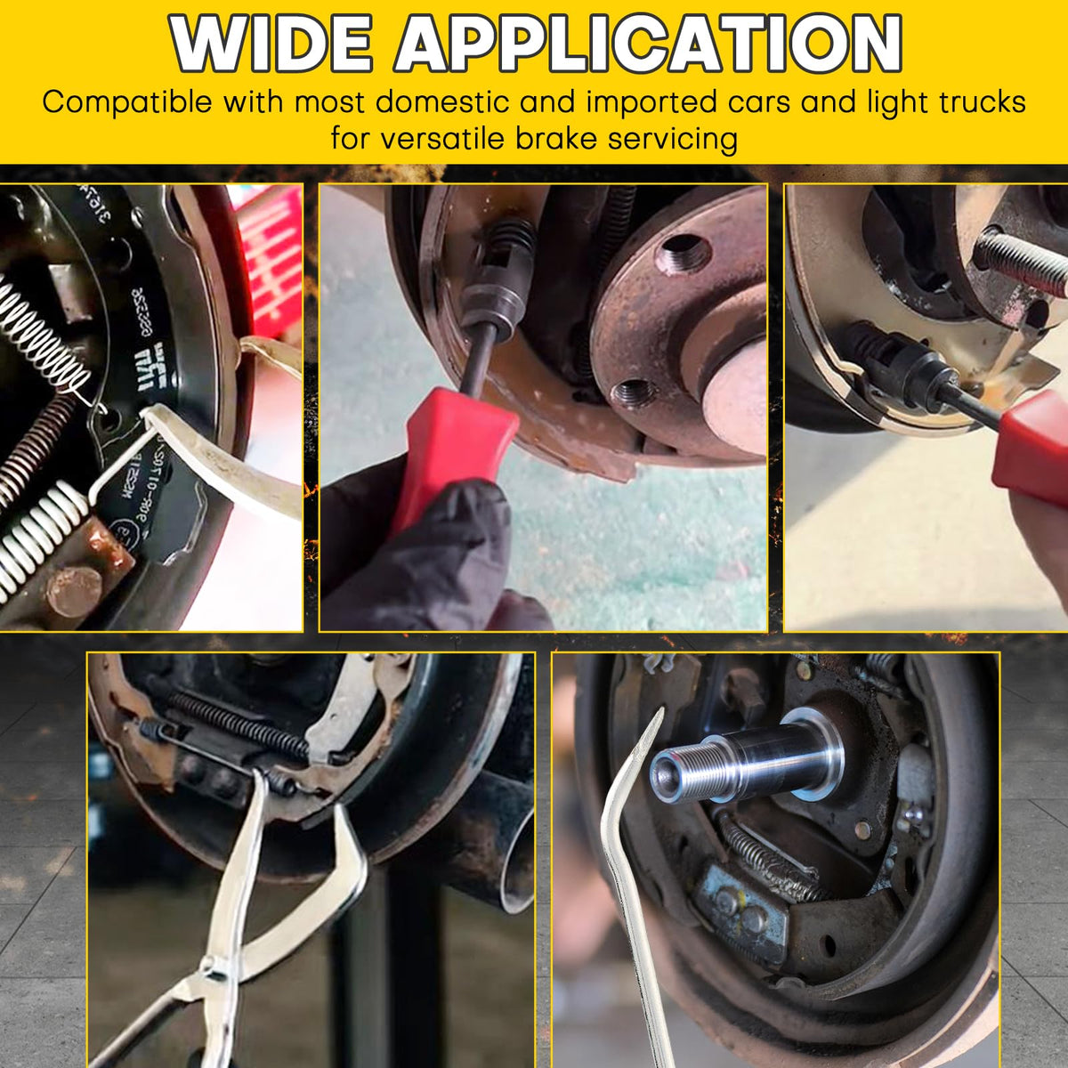 Acymner label and tool markings detail showing model identification and durable finish benefits