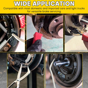 Acymner label and tool markings detail showing model identification and durable finish benefits