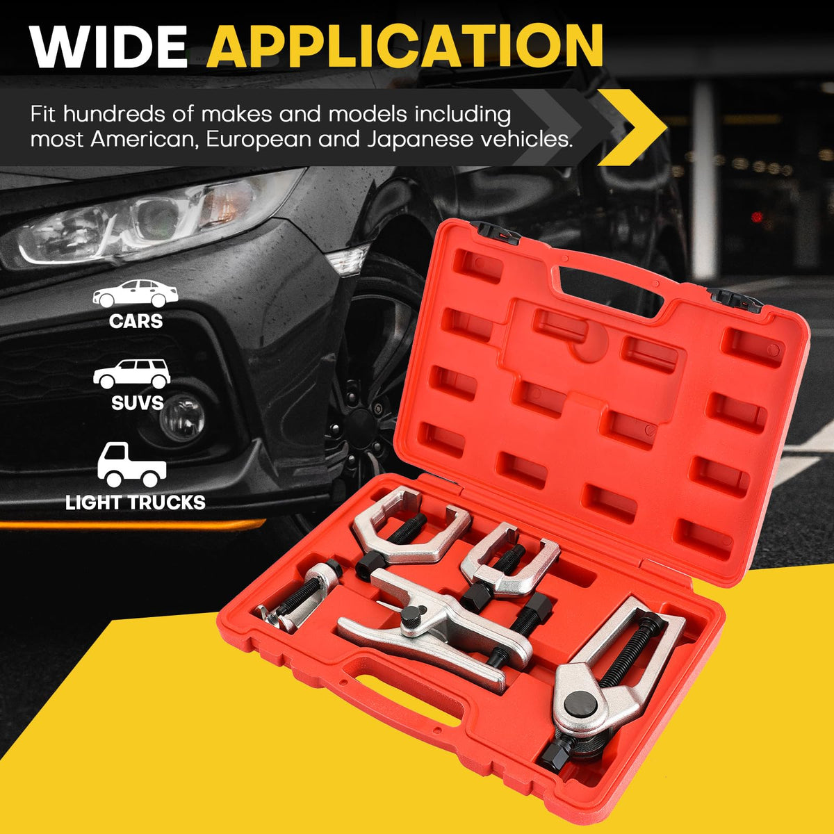 Acymner tool held in hand for scale showing compact size and easy transport