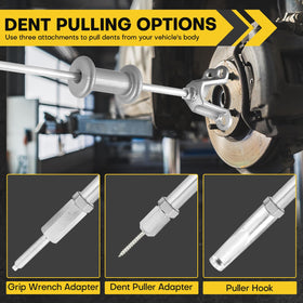 Acymner seal hook and threaded adapters display reducing damage during seal removal