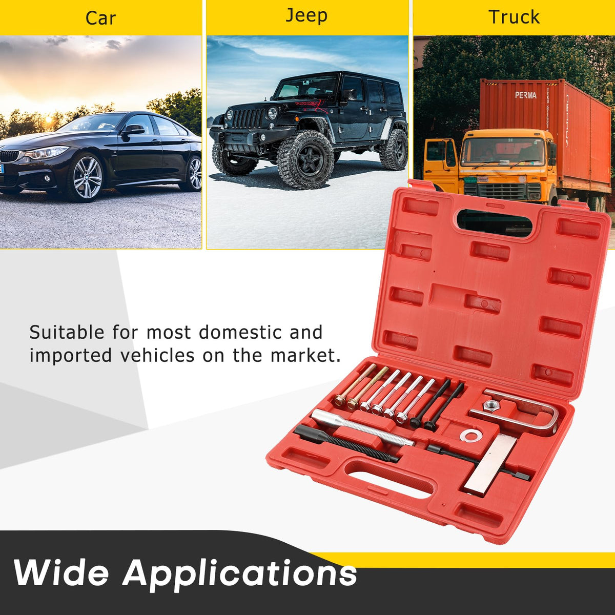 Acymner tools next to ruler illustrating compact size and portability