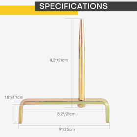 Acymner tapered mandrel close-up showing precise fit for bolt holes benefit