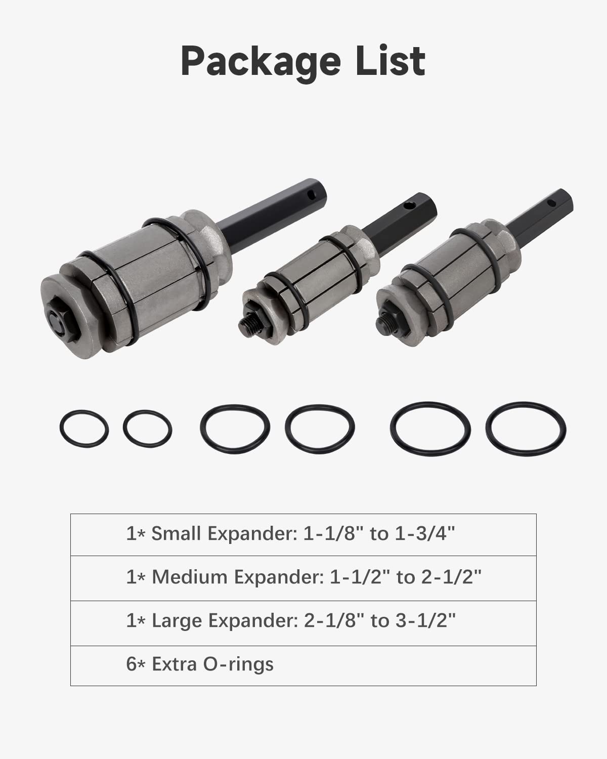 ACZCR medium expander angled view highlighting range and reliability for varied pipes