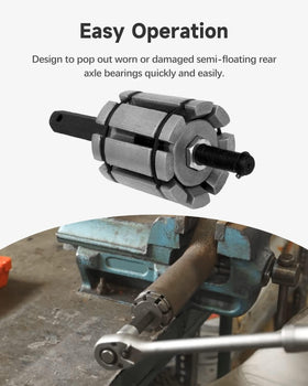 ACZCR expander installed in tailpipe during repair demonstrating restore-of-roundness benefit