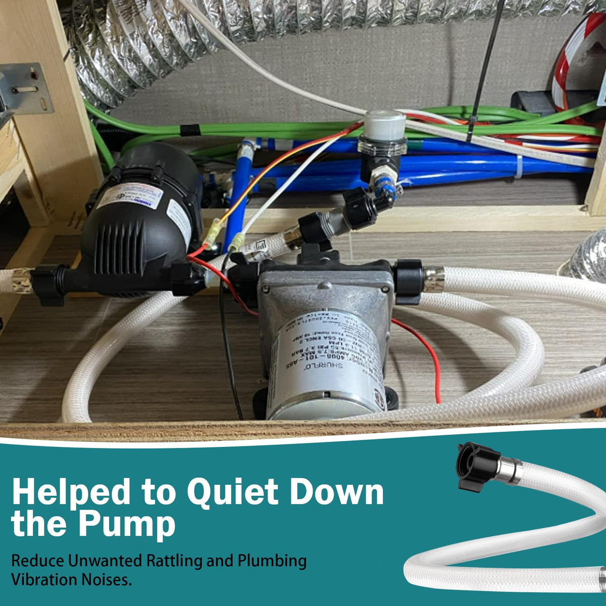 Adabuing swivel fittings and NPT couplers detail showing easy install and leak-resistant connections