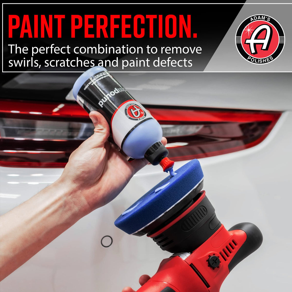 Adam's Polishes long 16-foot cord beside ruler showing reach and portability for large vehicles