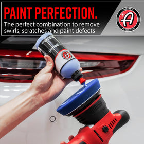 Adam's Polishes long 16-foot cord beside ruler showing reach and portability for large vehicles