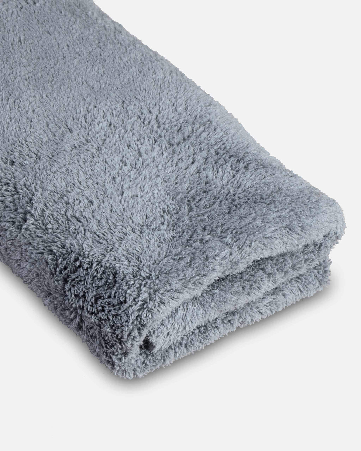 Adam's Borderless grey drying glass showing streak-free clarity and absorbency