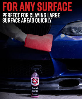 Adam's Polishes mitt cleaning a wheel surface removing brake dust and fallout