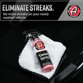 Adam's Polishes used on paint panel revealing instant high-gloss benefit