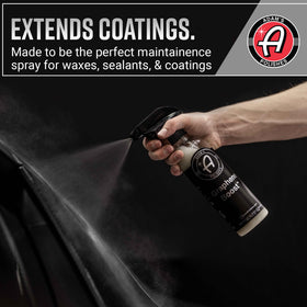 Adam's Graphene Boost applied to car hood showing instant gloss improvement