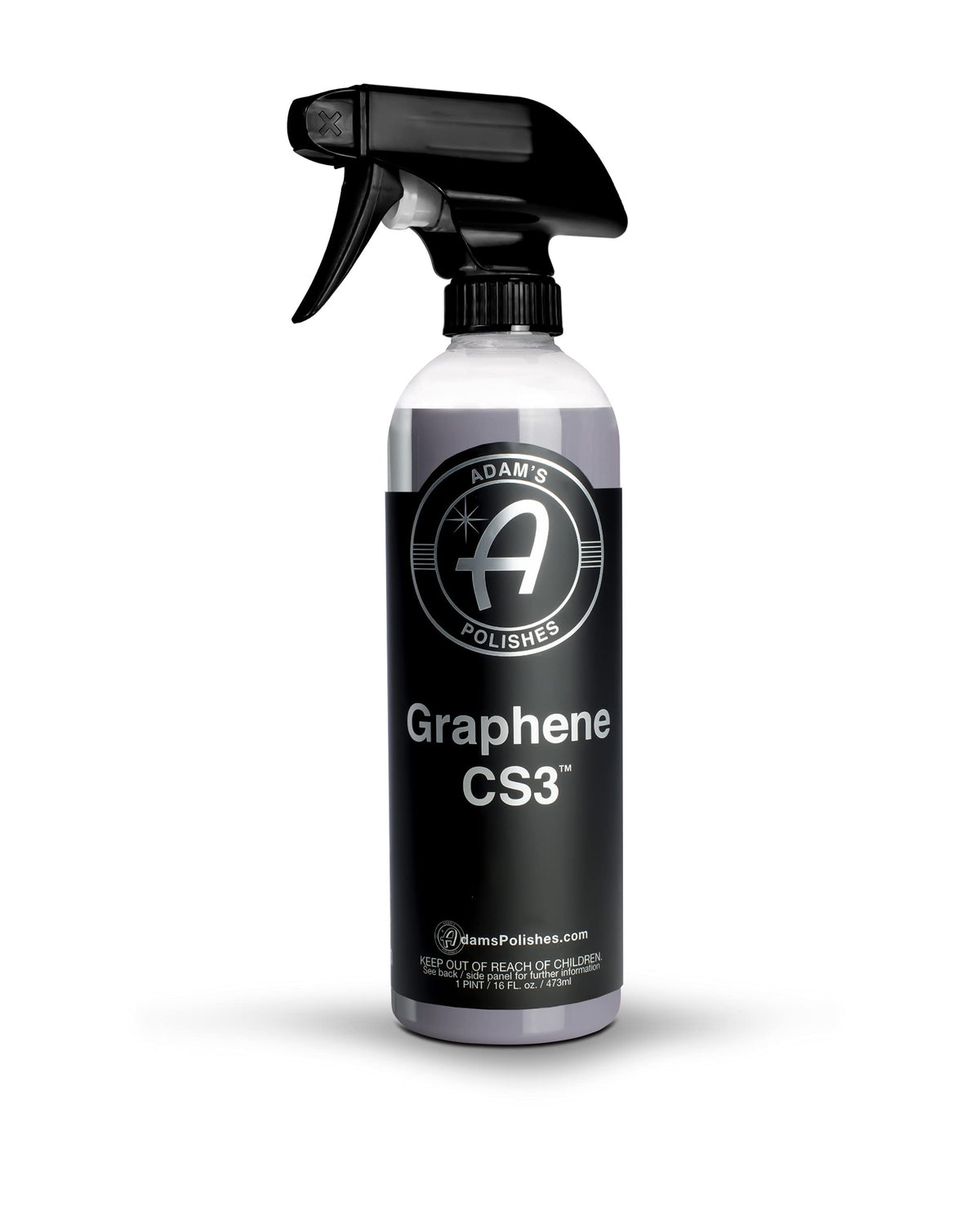 Adam's Polishes CS3 front label showing product and benefits