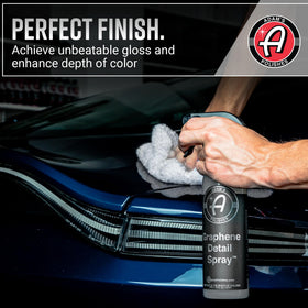 Adam's Polishes close-up of liquid sheen, demonstrates high-gloss finish benefit