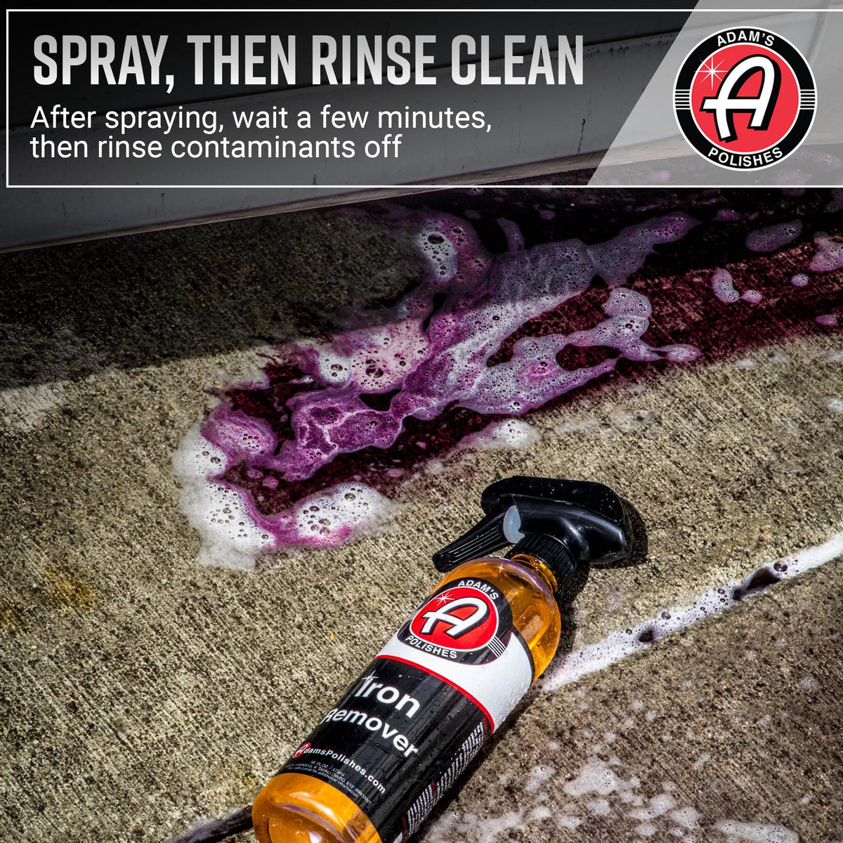 Adam's Polishes gallon poured into spray bottle, easy application and coverage
