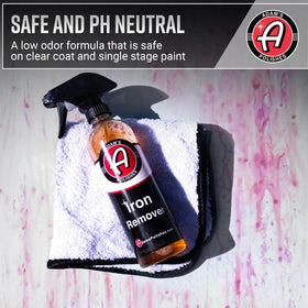 Adam's Polishes applied to boat hull, safe decontamination for marine surfaces