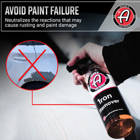 Adam's Polishes gallon beside tire for scale, large-capacity value for detailers